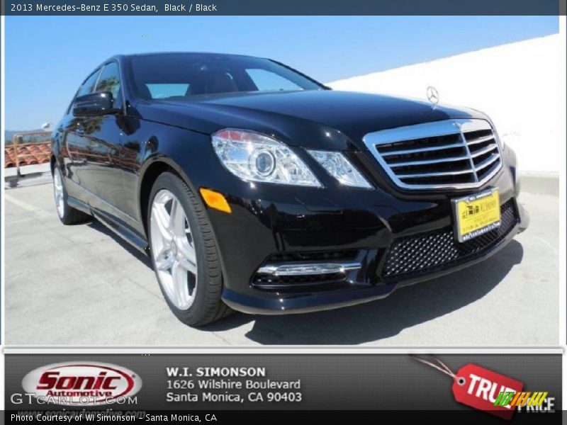 Black / Black 2013 Mercedes-Benz E 350 Sedan