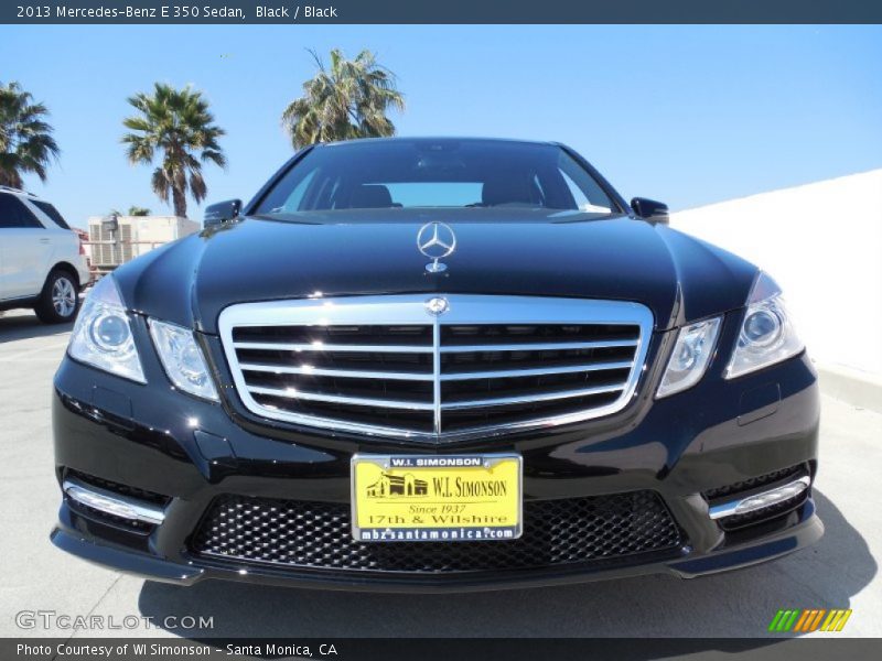 Black / Black 2013 Mercedes-Benz E 350 Sedan