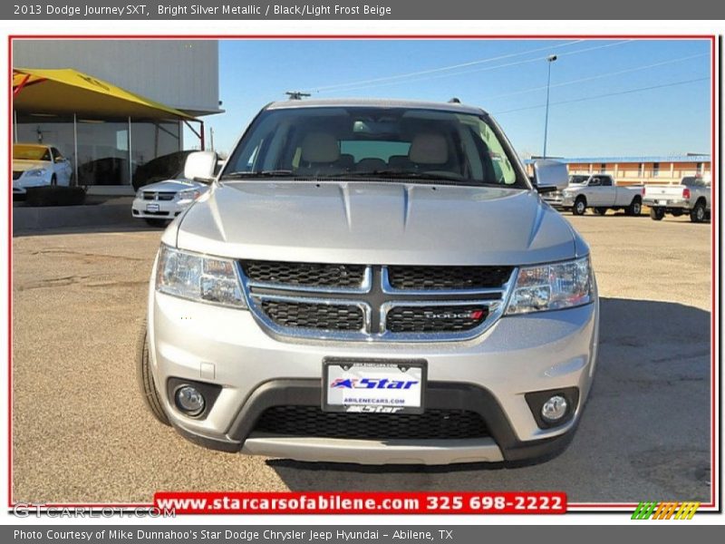 Bright Silver Metallic / Black/Light Frost Beige 2013 Dodge Journey SXT