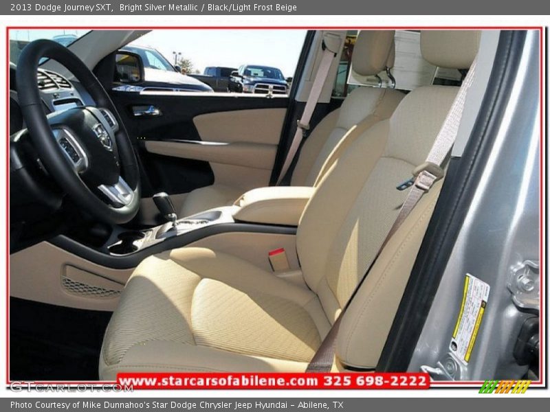 Bright Silver Metallic / Black/Light Frost Beige 2013 Dodge Journey SXT