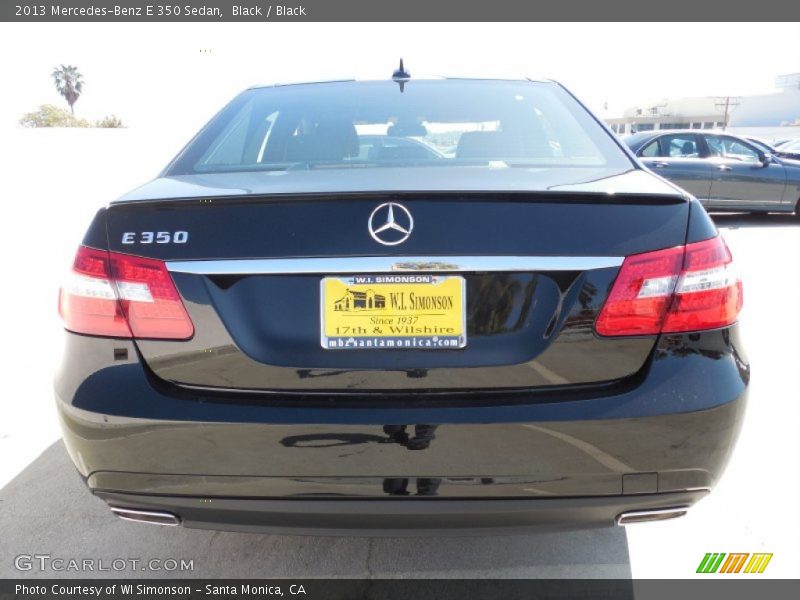 Black / Black 2013 Mercedes-Benz E 350 Sedan