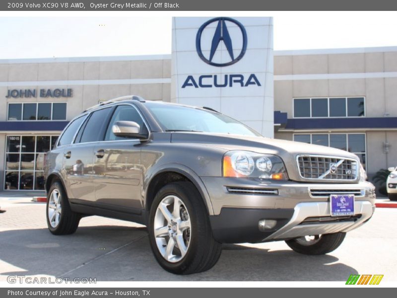 Oyster Grey Metallic / Off Black 2009 Volvo XC90 V8 AWD