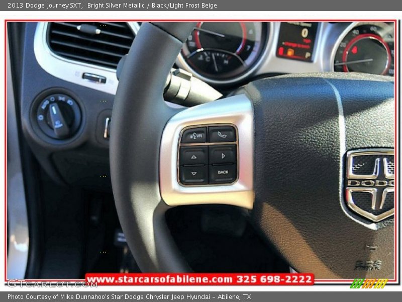 Bright Silver Metallic / Black/Light Frost Beige 2013 Dodge Journey SXT