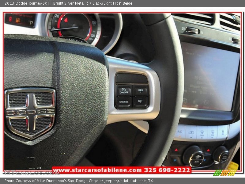 Bright Silver Metallic / Black/Light Frost Beige 2013 Dodge Journey SXT