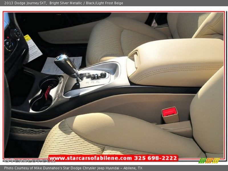 Bright Silver Metallic / Black/Light Frost Beige 2013 Dodge Journey SXT