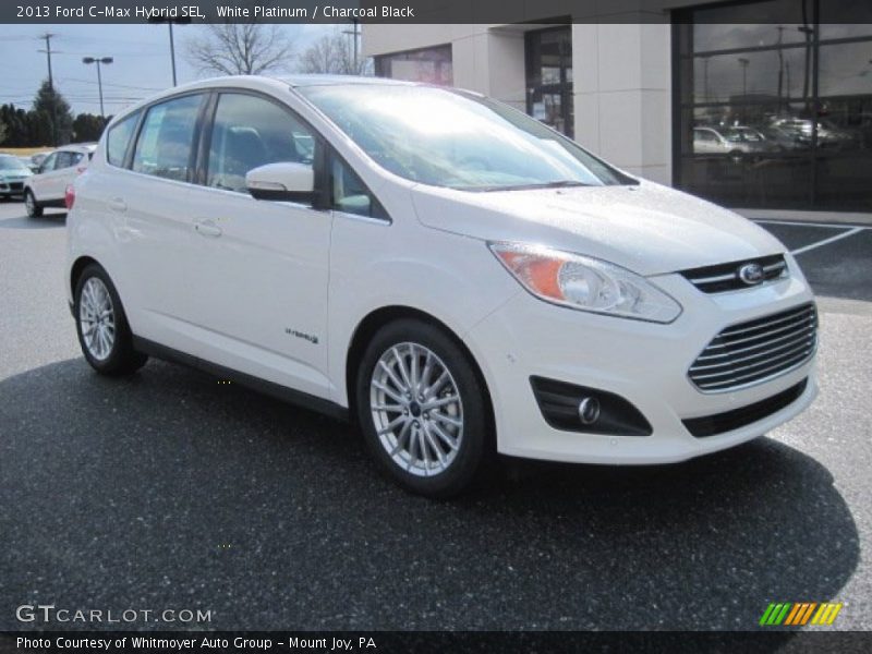 White Platinum / Charcoal Black 2013 Ford C-Max Hybrid SEL