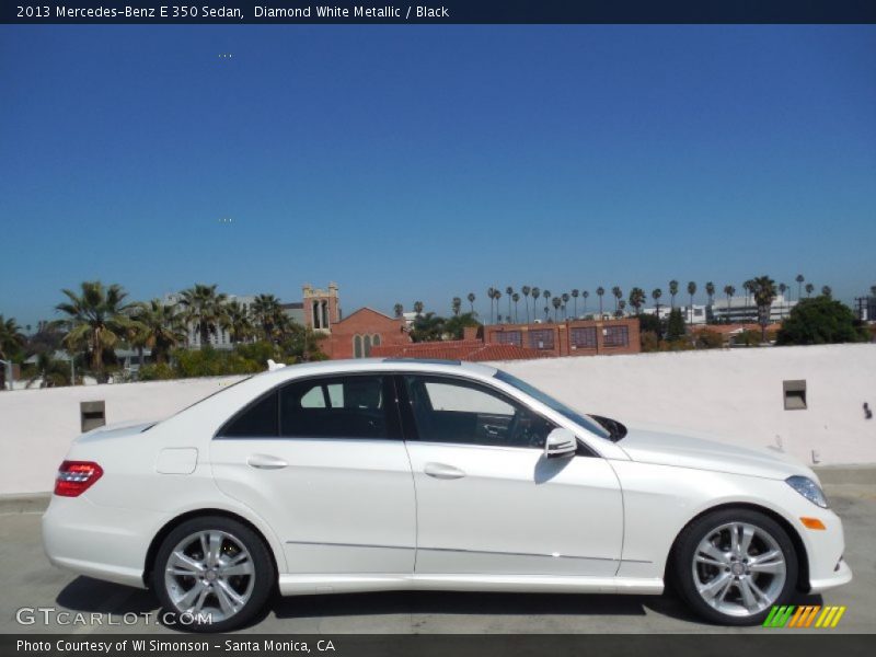 Diamond White Metallic / Black 2013 Mercedes-Benz E 350 Sedan