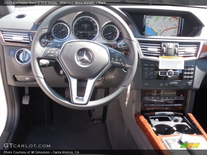 Diamond White Metallic / Black 2013 Mercedes-Benz E 350 Sedan