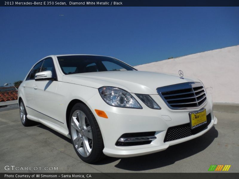 Diamond White Metallic / Black 2013 Mercedes-Benz E 350 Sedan