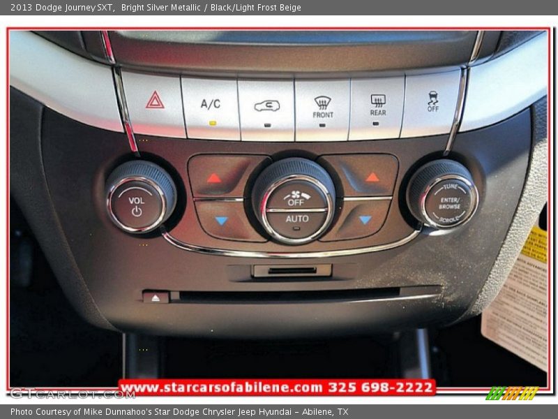 Bright Silver Metallic / Black/Light Frost Beige 2013 Dodge Journey SXT