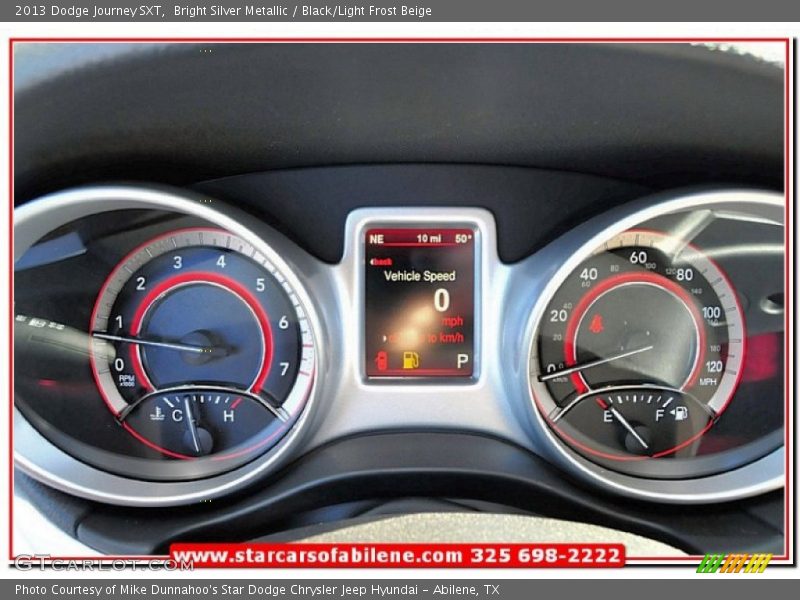 Bright Silver Metallic / Black/Light Frost Beige 2013 Dodge Journey SXT