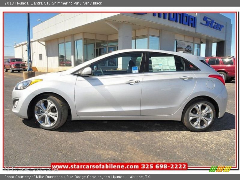 Shimmering Air Silver / Black 2013 Hyundai Elantra GT