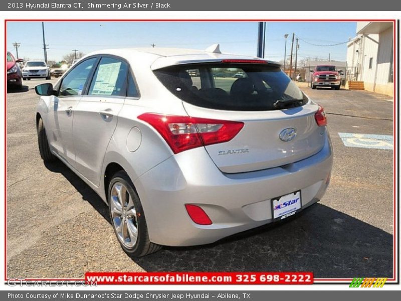 Shimmering Air Silver / Black 2013 Hyundai Elantra GT