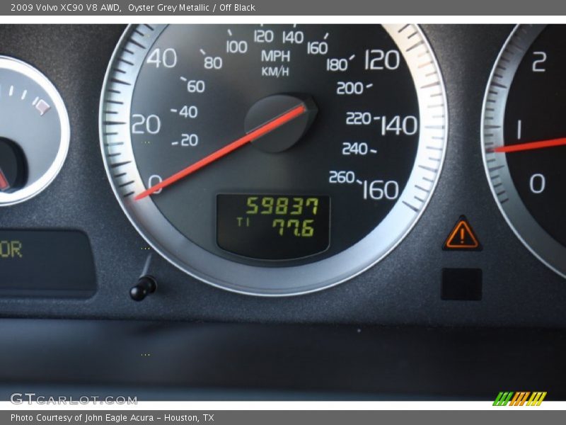 Oyster Grey Metallic / Off Black 2009 Volvo XC90 V8 AWD