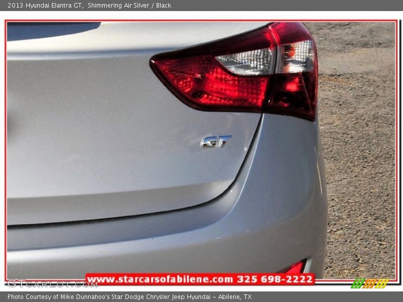Shimmering Air Silver / Black 2013 Hyundai Elantra GT