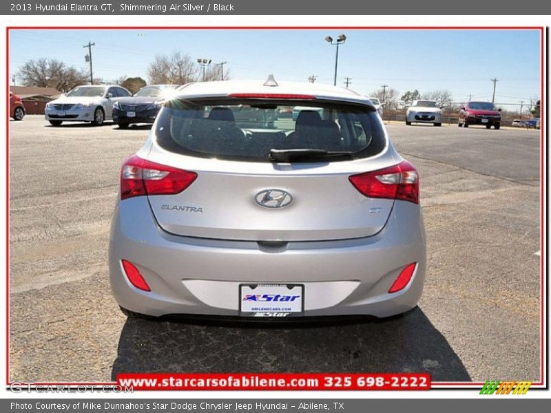 Shimmering Air Silver / Black 2013 Hyundai Elantra GT