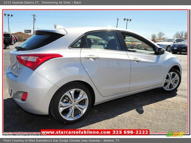 Shimmering Air Silver / Black 2013 Hyundai Elantra GT