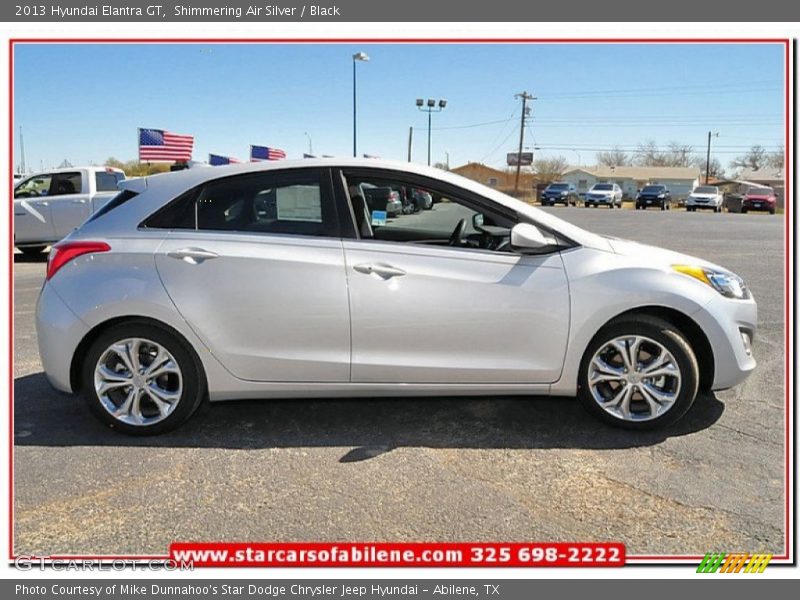 Shimmering Air Silver / Black 2013 Hyundai Elantra GT