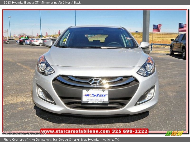 Shimmering Air Silver / Black 2013 Hyundai Elantra GT