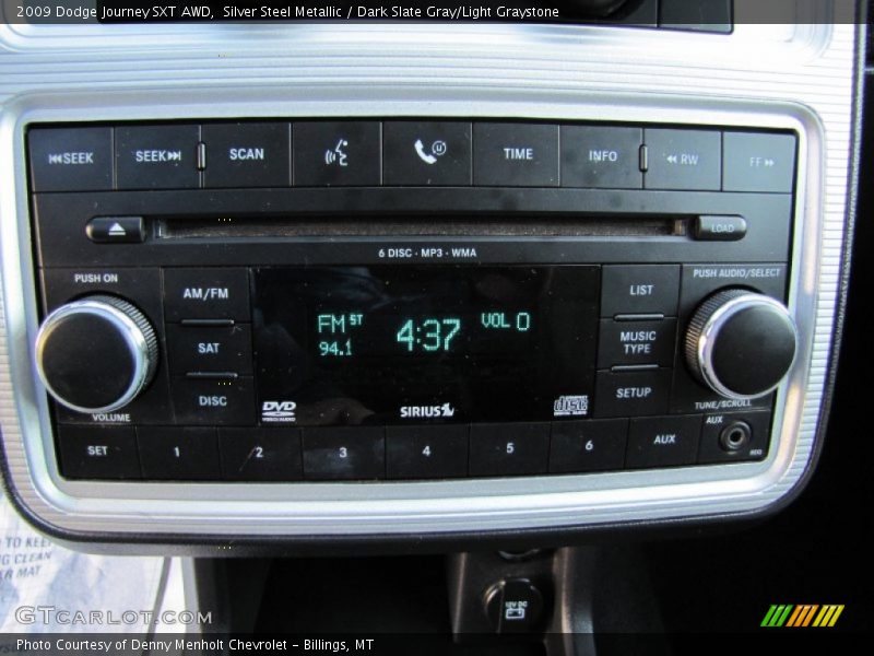 Silver Steel Metallic / Dark Slate Gray/Light Graystone 2009 Dodge Journey SXT AWD