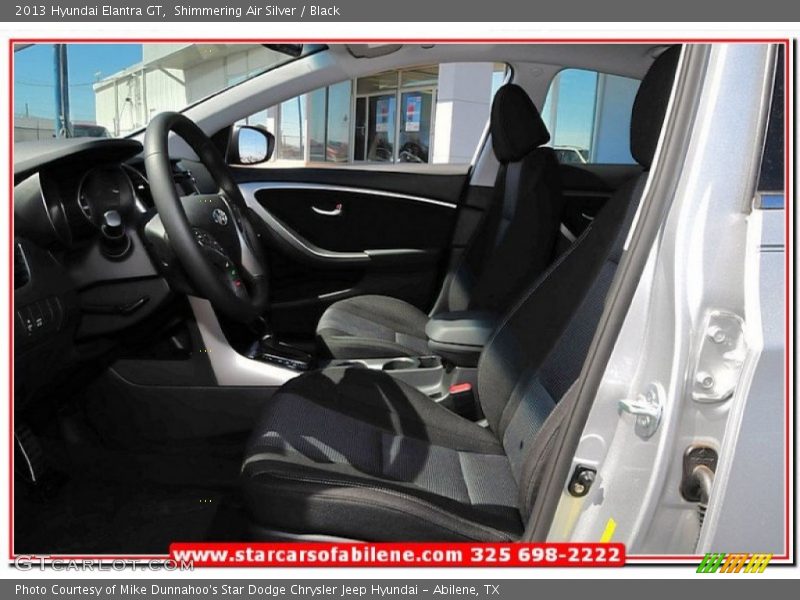 Shimmering Air Silver / Black 2013 Hyundai Elantra GT