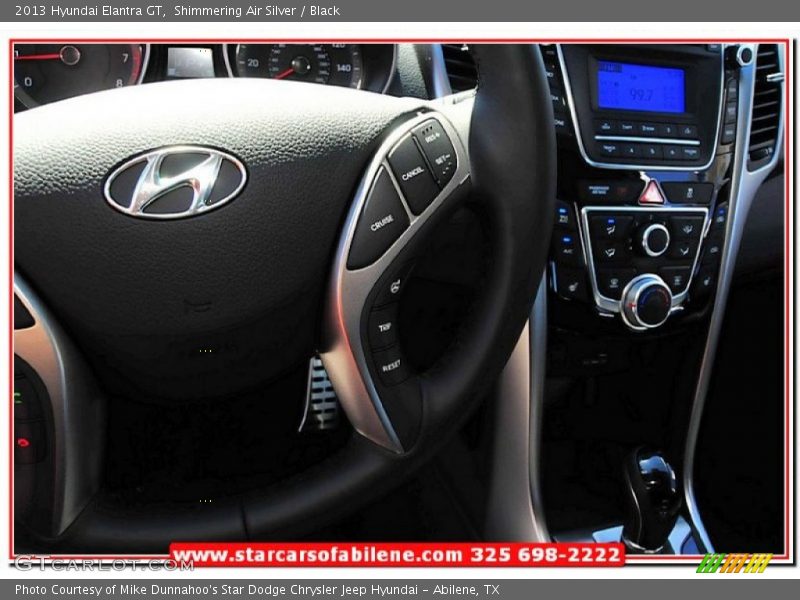 Shimmering Air Silver / Black 2013 Hyundai Elantra GT