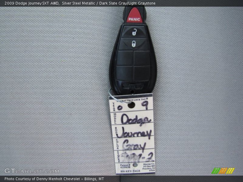 Silver Steel Metallic / Dark Slate Gray/Light Graystone 2009 Dodge Journey SXT AWD