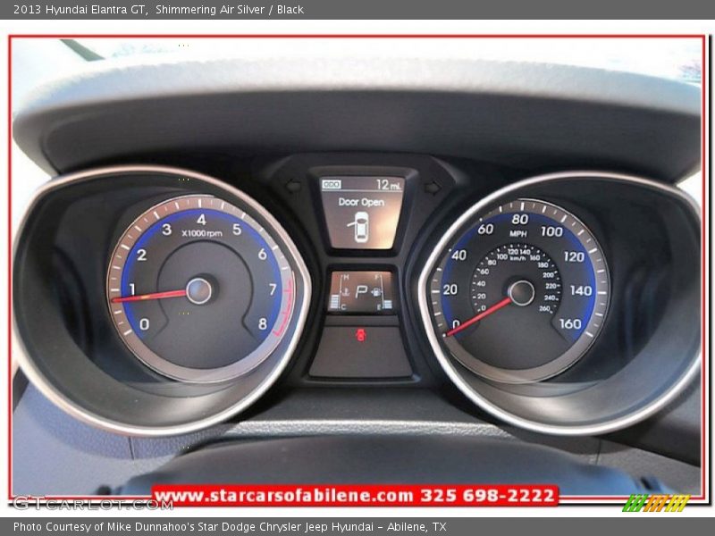 Shimmering Air Silver / Black 2013 Hyundai Elantra GT