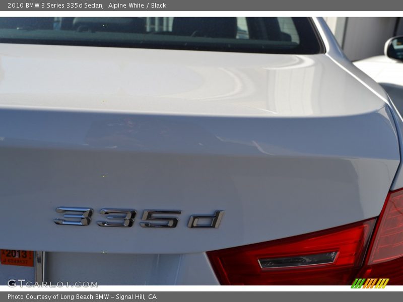 Alpine White / Black 2010 BMW 3 Series 335d Sedan