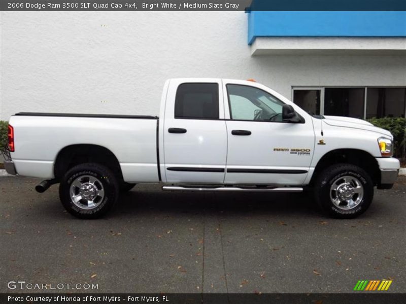 Bright White / Medium Slate Gray 2006 Dodge Ram 3500 SLT Quad Cab 4x4