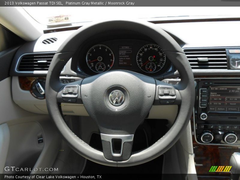 Platinum Gray Metallic / Moonrock Gray 2013 Volkswagen Passat TDI SEL
