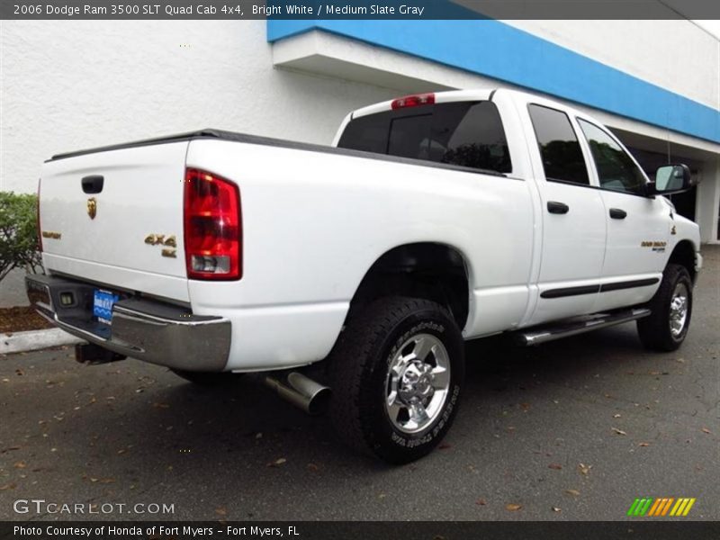 Bright White / Medium Slate Gray 2006 Dodge Ram 3500 SLT Quad Cab 4x4