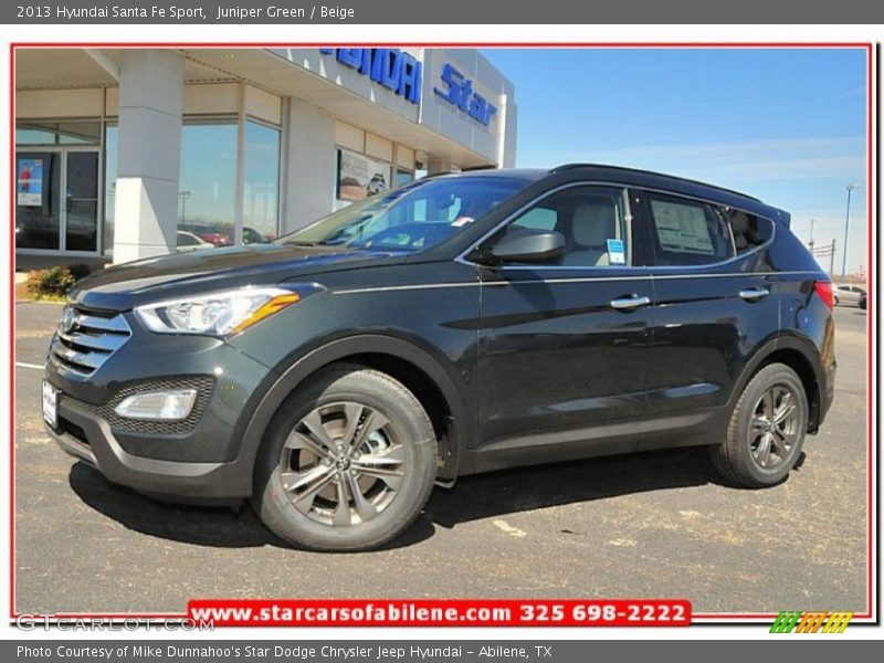Juniper Green / Beige 2013 Hyundai Santa Fe Sport