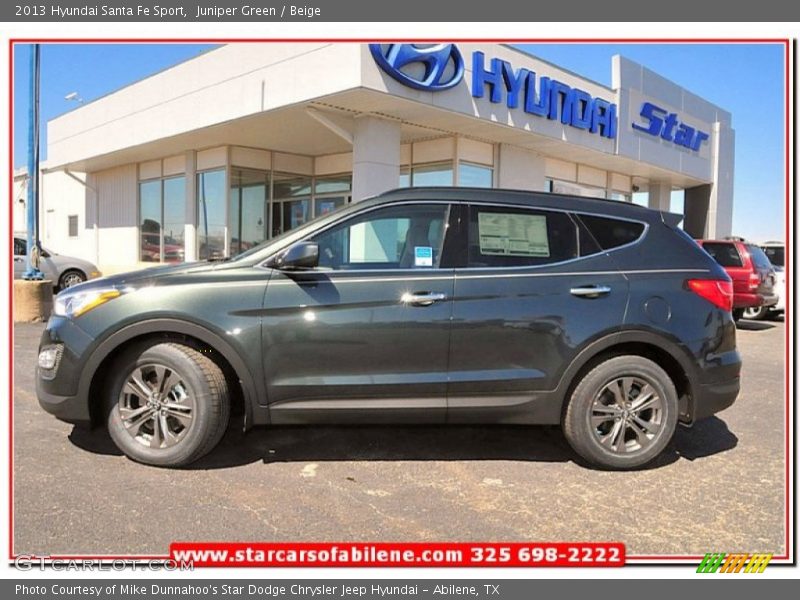 Juniper Green / Beige 2013 Hyundai Santa Fe Sport