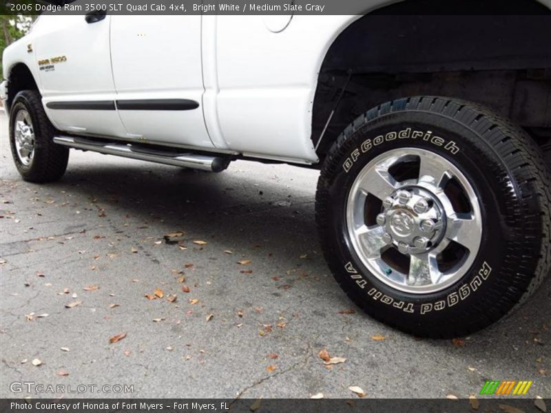 Bright White / Medium Slate Gray 2006 Dodge Ram 3500 SLT Quad Cab 4x4