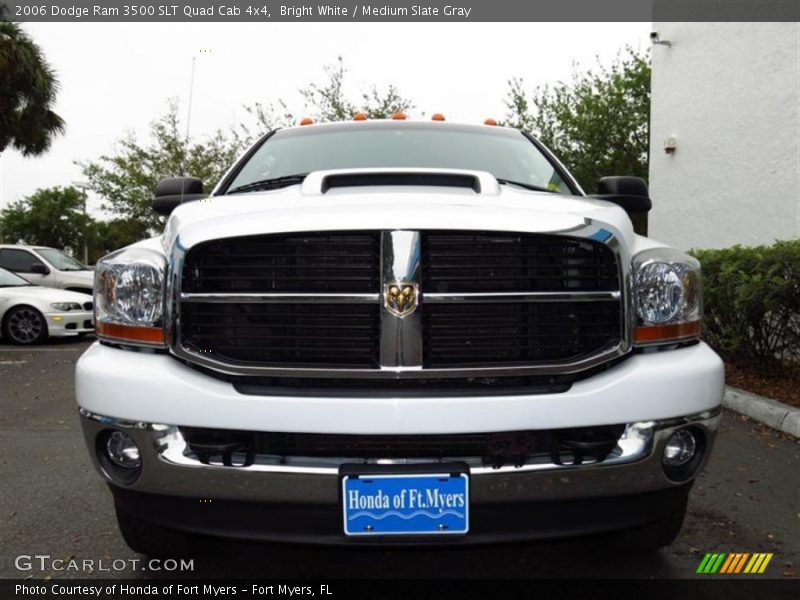 Bright White / Medium Slate Gray 2006 Dodge Ram 3500 SLT Quad Cab 4x4