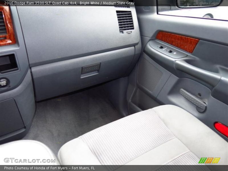 Bright White / Medium Slate Gray 2006 Dodge Ram 3500 SLT Quad Cab 4x4