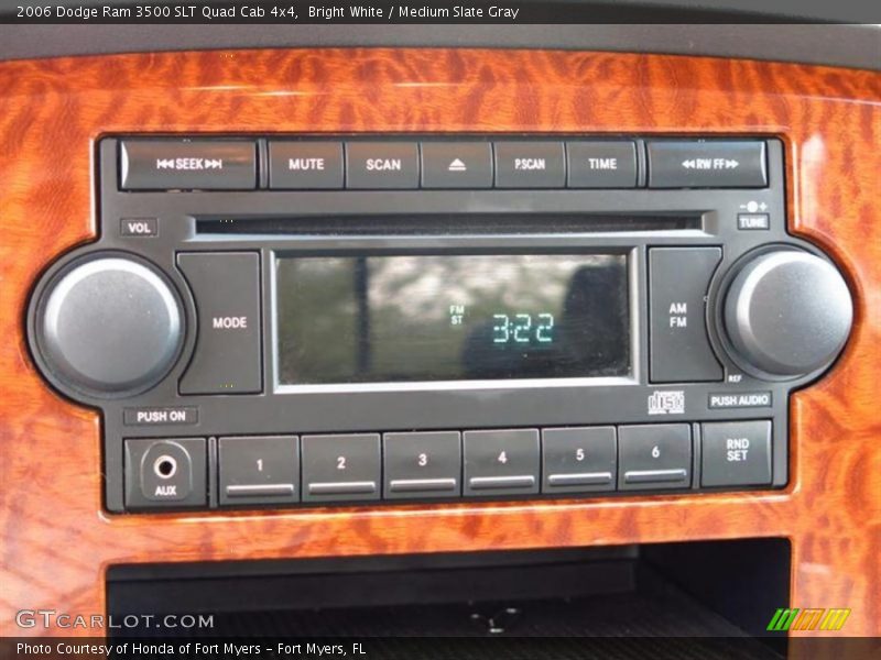 Bright White / Medium Slate Gray 2006 Dodge Ram 3500 SLT Quad Cab 4x4