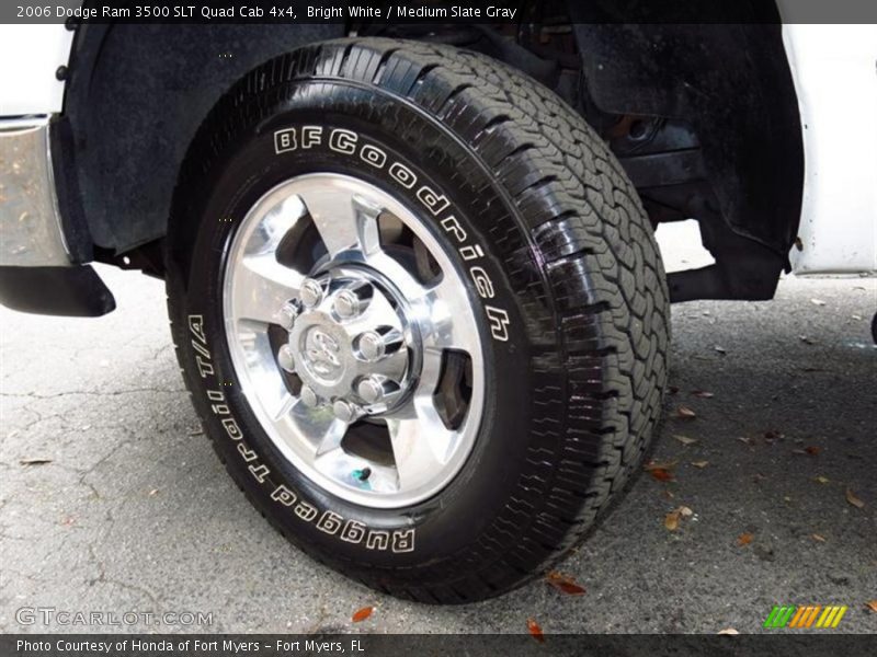 Bright White / Medium Slate Gray 2006 Dodge Ram 3500 SLT Quad Cab 4x4