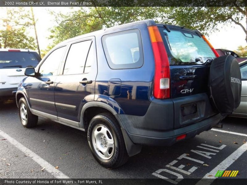 Eternal Blue Pearl / Black 2002 Honda CR-V LX