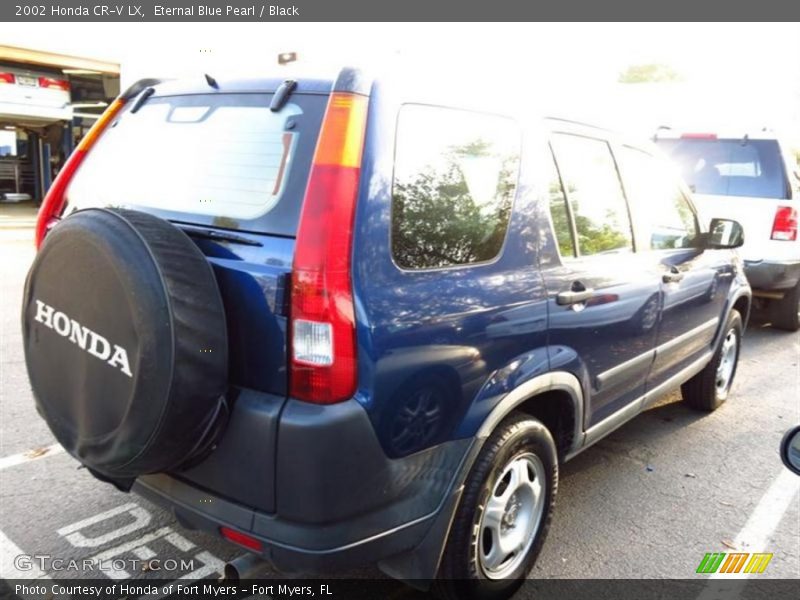 Eternal Blue Pearl / Black 2002 Honda CR-V LX