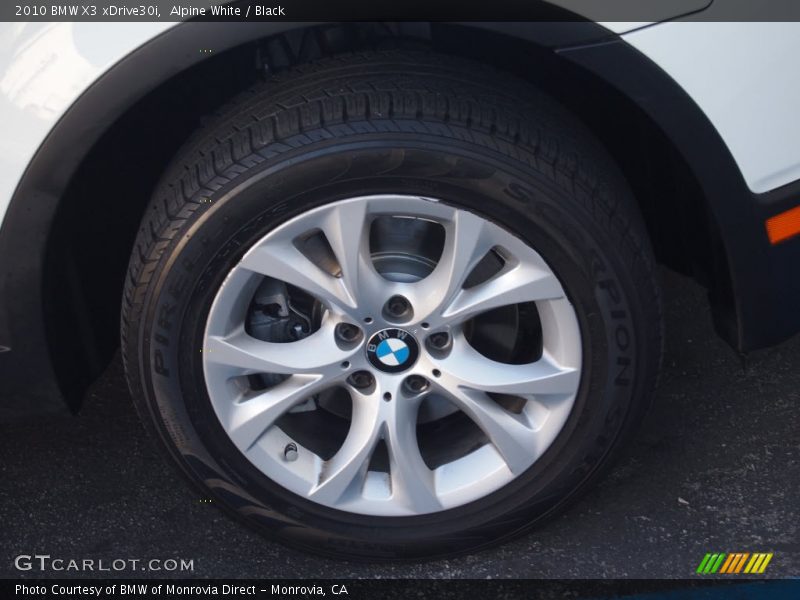 Alpine White / Black 2010 BMW X3 xDrive30i