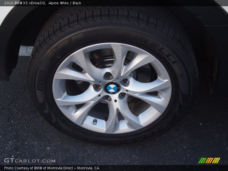 Alpine White / Black 2010 BMW X3 xDrive30i