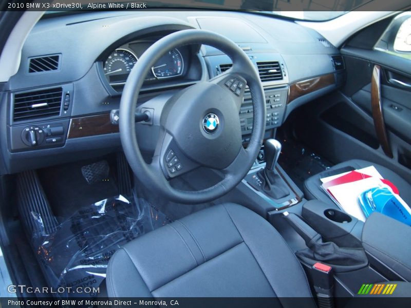 Alpine White / Black 2010 BMW X3 xDrive30i