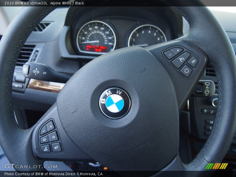 Alpine White / Black 2010 BMW X3 xDrive30i