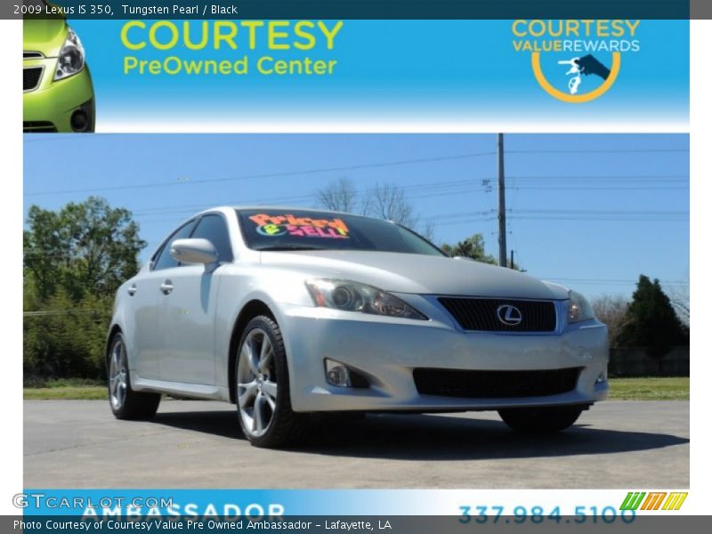 Tungsten Pearl / Black 2009 Lexus IS 350