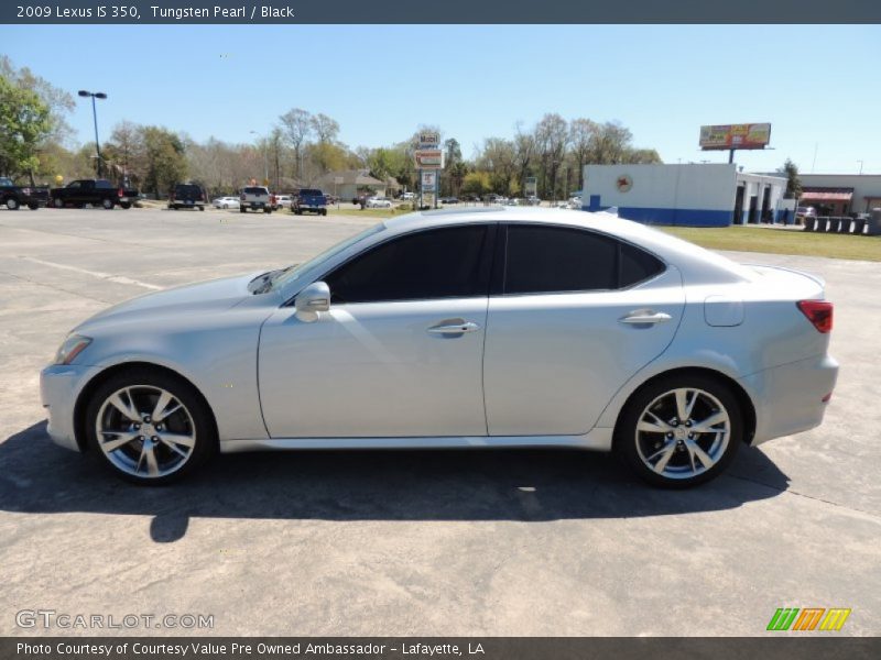 Tungsten Pearl / Black 2009 Lexus IS 350