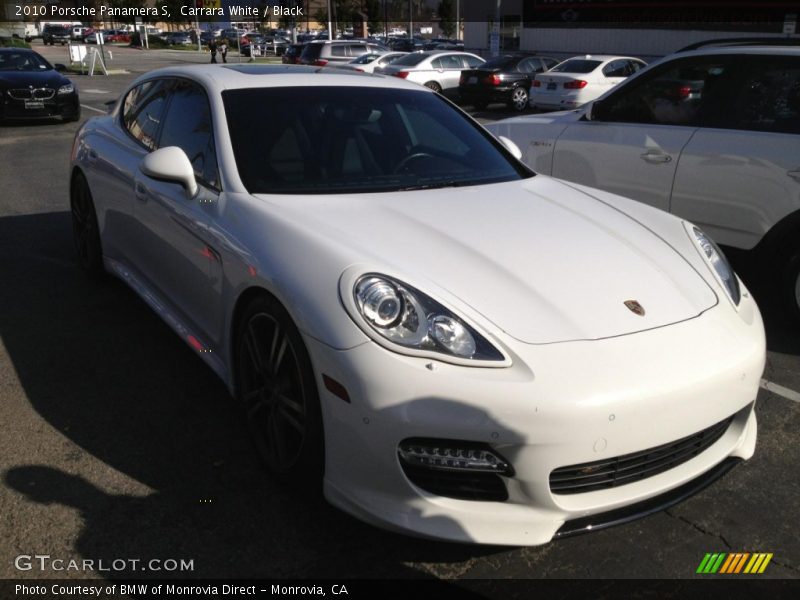 Carrara White / Black 2010 Porsche Panamera S