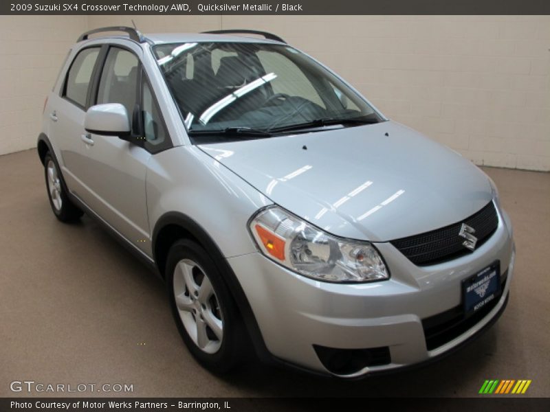 Quicksilver Metallic / Black 2009 Suzuki SX4 Crossover Technology AWD