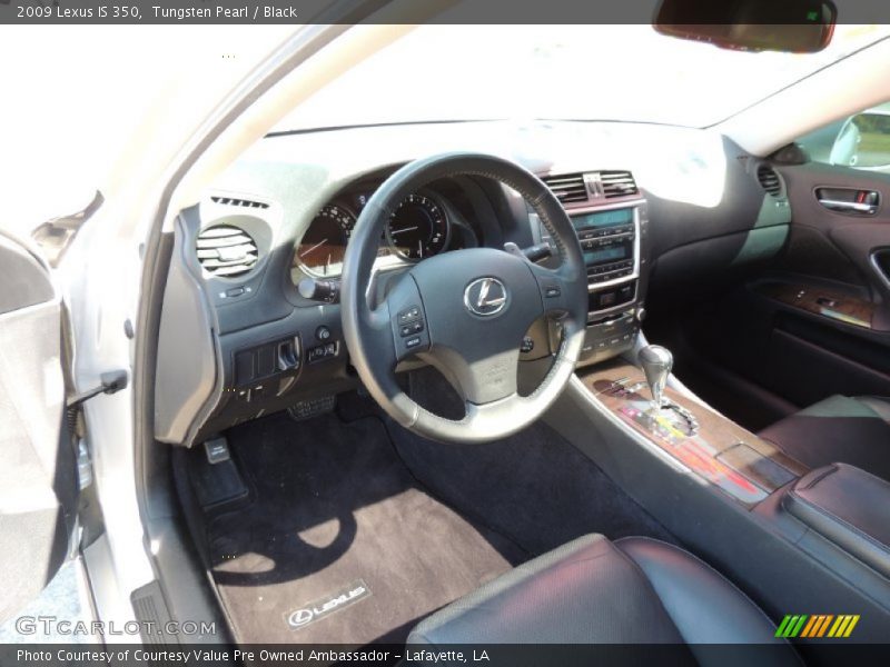 Tungsten Pearl / Black 2009 Lexus IS 350